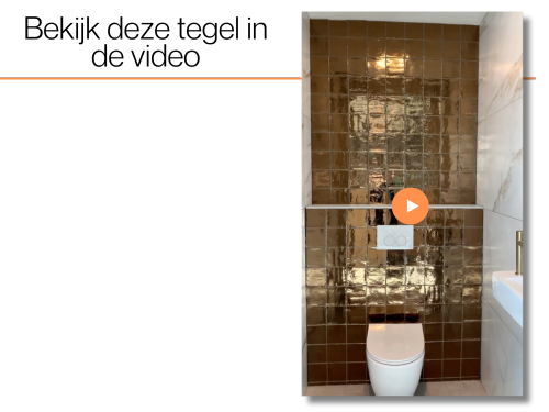 Bekijk deze tegel in de video - gouden wandtegels Martini in het toilet