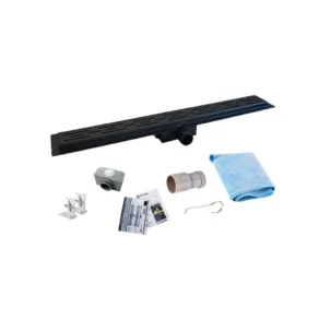 Douchegoot Mat Zwart Tyla 1000x1000