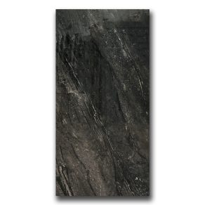 Gepolijst vloertegel 60x120 cm marmerlook Merida zwart R47