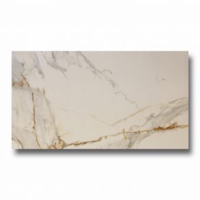 Gepolijst vloertegel 60x120 cm Marmerlook Gaudi goud Nav9