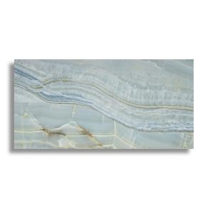 Gepolijste Vloertegel 60x120 cm Marmerlook Roma Blauw N78. Ook in andere maat en kleuren leverbaar