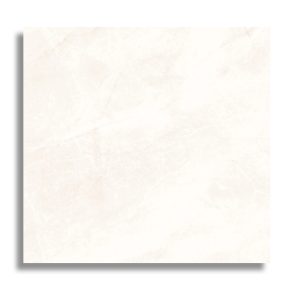 Gepolijste vloertegel 120x120 cm Marmerlook Cairo Crema wit R112