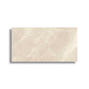 Gepolijste vloertegel 30x60 cm Marmerlook Malaga beige G63. Ook in meerdere maten leverbaar