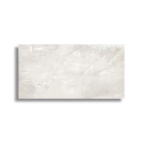 Gepolijste vloertegel 30x60 cm marmerlook Onix Samoa Licht Grijs G70. Ook in meerdere maten leverbaar
