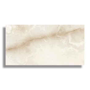 Gepolijste vloertegel 60x120 cm Marmerlook Antartica Beige Creme NAV89. Ook leverbaar in meerdere maten