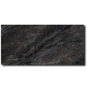 Gepolijste vloertegel 60x120 cm Marmerlook Catania carrara Zwart C285