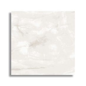 Gepolijste vloertegel 60x60 cm marmerlook Onix Samoa Licht Creme G69. Ook in diverse maten leverbaar