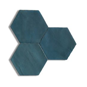Hexagon tegel 13,9x16 cm APE Nomade Blue A183