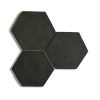 Hexagon tegel 13,9x16 cm APE Nomade Black A182