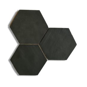 Hexagon tegel 13,9x16 cm APE Nomade Black A182