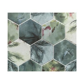 Hexagon tegel 13,9x16 cm APE Touareg Mix Turquesa A189