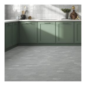 Hexagon tegel 13,9x16 cm APE Nomade grey A184 sfeerfoto