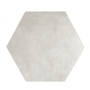 Hexagon tegel 21x18.2 cm Betonlook wit grijs Lux Bianca A21 te gebruiken als vloer- en wandtegels