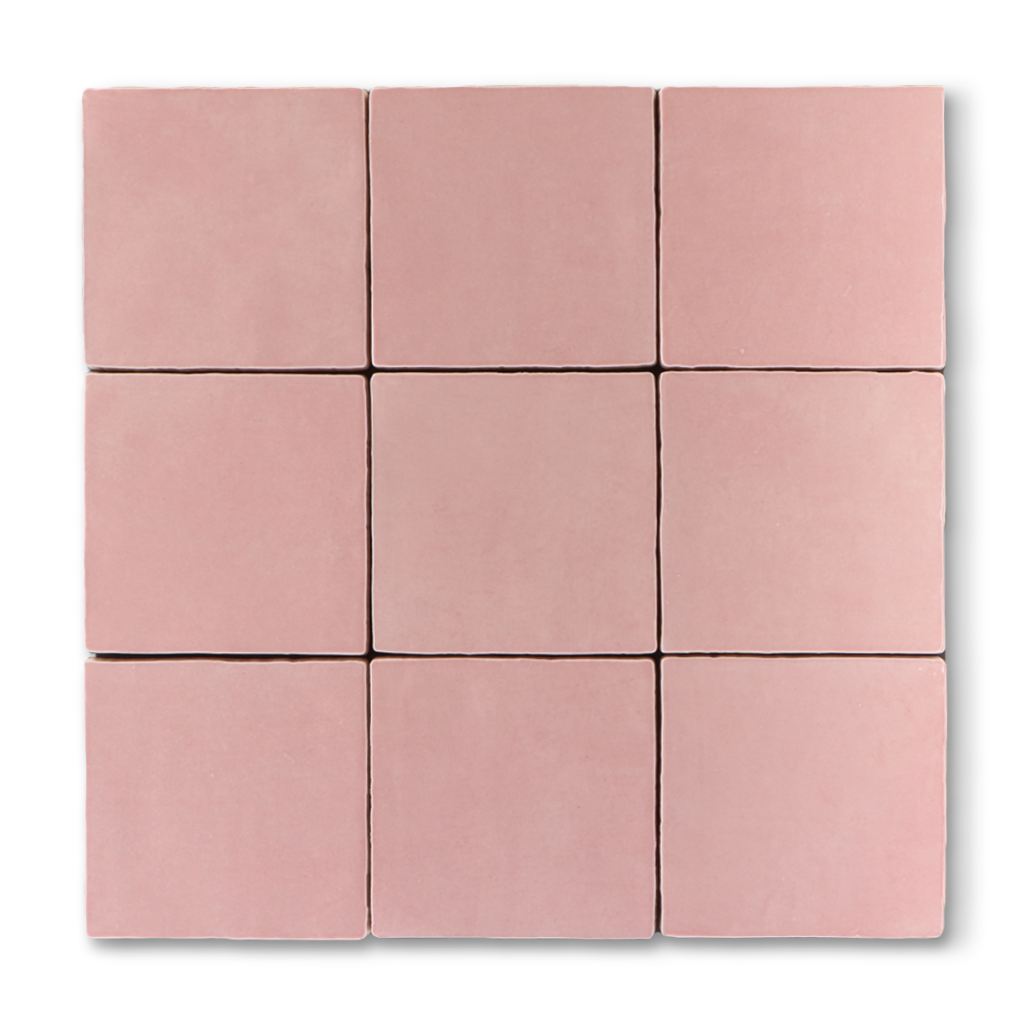 Hoogglans Wandtegel 13x13 cm Arlington roze RBT96