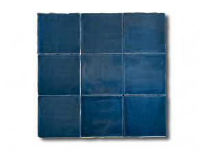 Hoogglans Wandtegel 13x13 cm topaz blauw RBT44