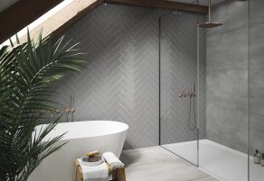 Hoogglans Wandtegel 7,5x30 cm Navarti Zarati Grey