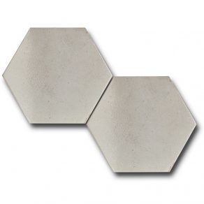 Hoogglans vloertegel 23x27 cm Noke hexagon wit C278