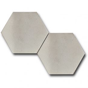 Hoogglans vloertegel 23x27 cm Noke hexagon wit C278