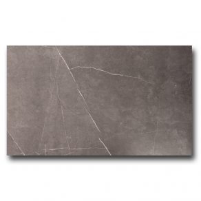 Hoogglans vloertegel 60x120 cm marmerlook Haga donker grijs N47