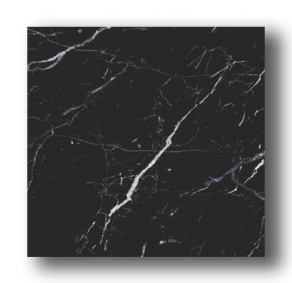 Hoogglans vloertegel 60x60 cm Marmerlook Carrara Black Nero Marquina NR74