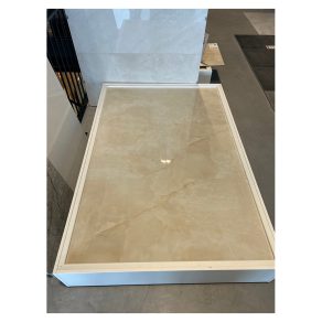 Hoogglans vloertegel 60x60 cm marmerlook Abu Dhabi Crema beige Onix NR51