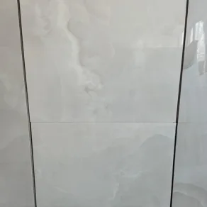 Hoogglans vloertegel 60x60 cm marmerlook wit grijs Dubai NR76