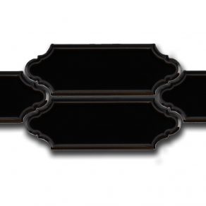 Hoogglans wandtegel 5x15 cm Westone zwart A381