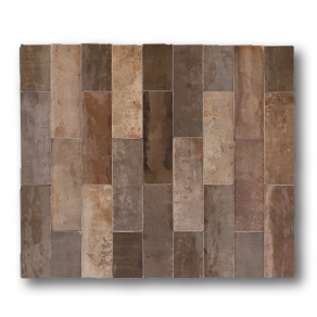 Hoogglans wandtegel 5x16 cm APE Tennessee Brown A460