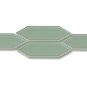 Hoogglans wandtegel 5x18 cm Maitland pastel groen A405