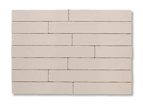 Hoogglans wandtegel 5x25 cm Handvorm Trinity beige RBT78, ook in 5x50 cm leverbaar