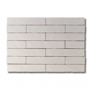 Hoogglans wandtegel 5x25 cm Handvorm Trinity wit RBT77_