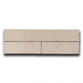 Hoogglans wandtegel 6,5x39,6 cm Florida beige A418