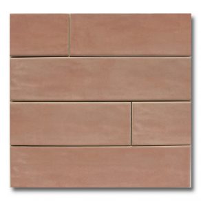 Hoogglans wandtegel 7,5x30 cm APE Mude Rose A366