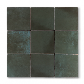 Hooglans wandtegel 13x13 cm Arlington Virginia groen RBT91