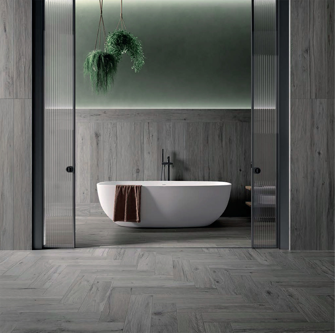 Houtlook tegel 15x60 cm Brescia grijs CC43 - inspiratie