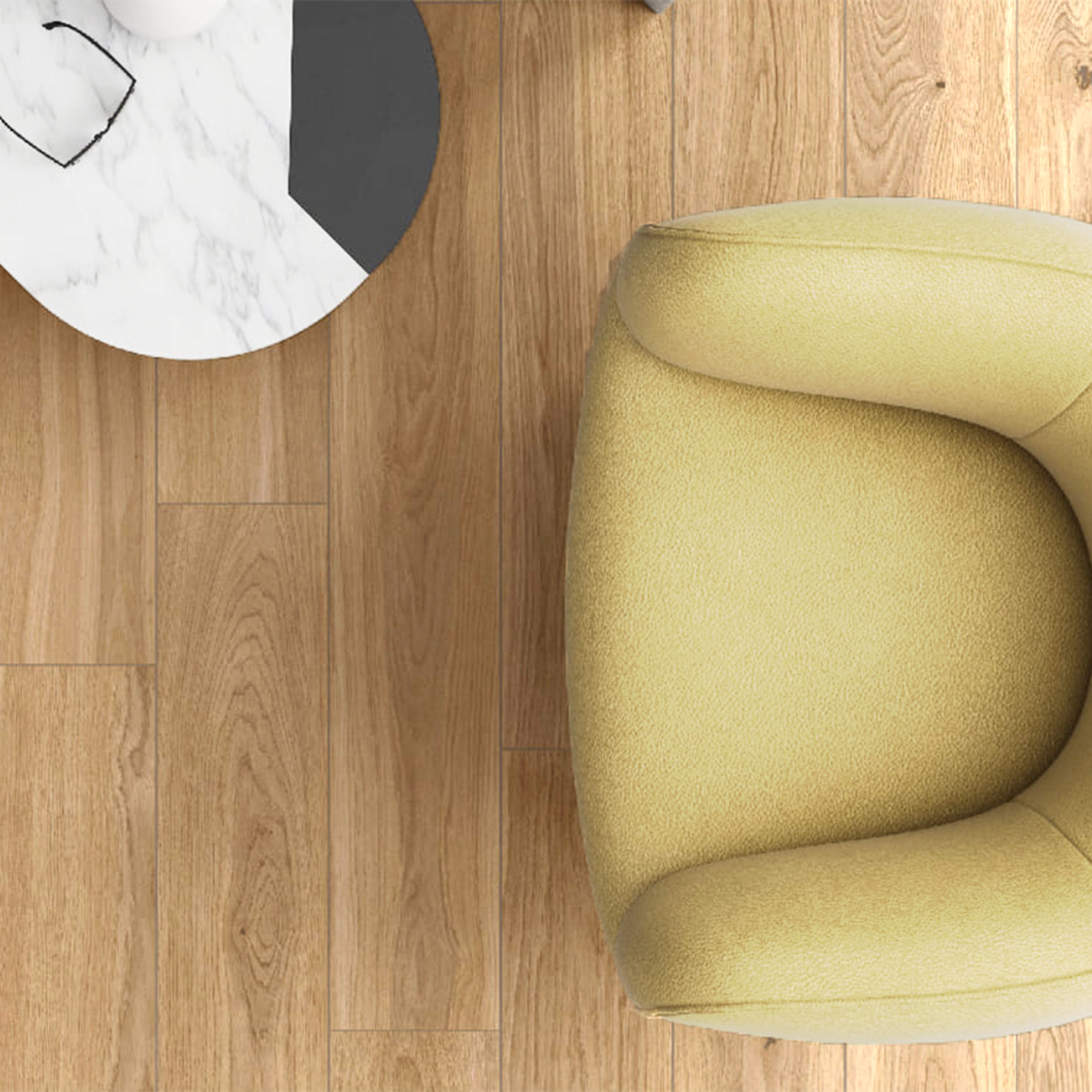 Houtlook tegel 20x120 cm Mino Licht Bruin R126 als woonkamertegels gelegd_inspiratie foto