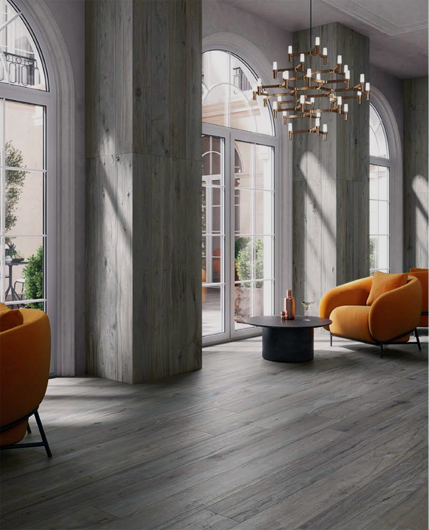 Houtlook tegel 20×180 cm Brescia grijs CC43 - inspiratie