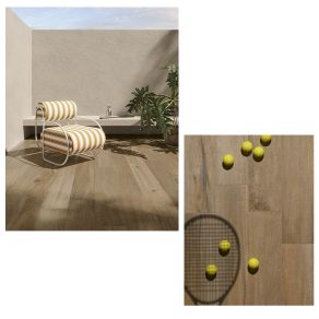 Houtlook tegel Levi beige bruin M33 is geschikt voor vloerverwarming