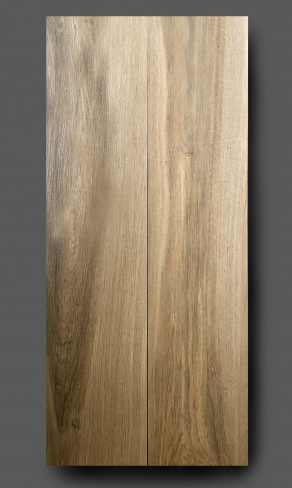 Houtlook tegel Visgraat 19,5×89 cm Bruin H67 is geschikt voor de vloer en wand