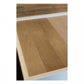 Houtlook tegel - keramisch parket 20x120 cm Marbella bruin Nav38 in de showroom