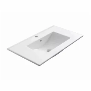 Miocera glans wit keramisch wastafel