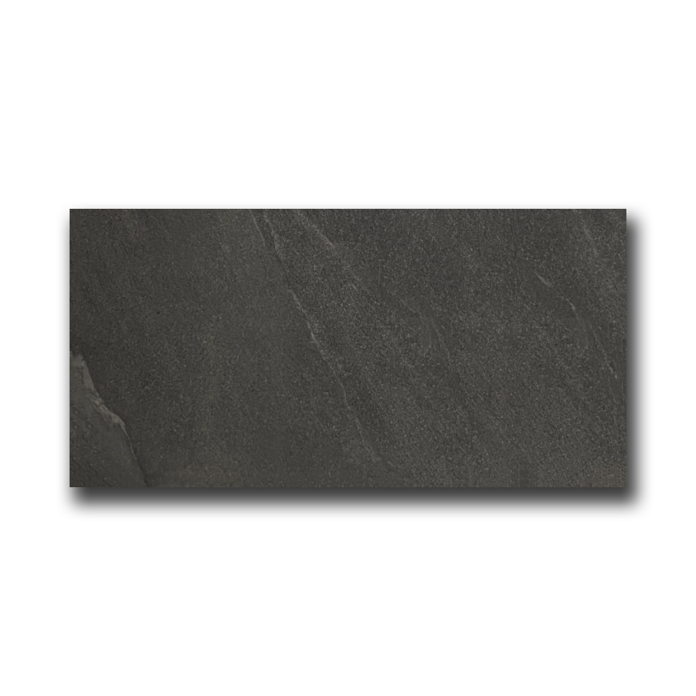 Vloertegel 30x60 cm natuursteenlook Vizenca Antraciet PS34