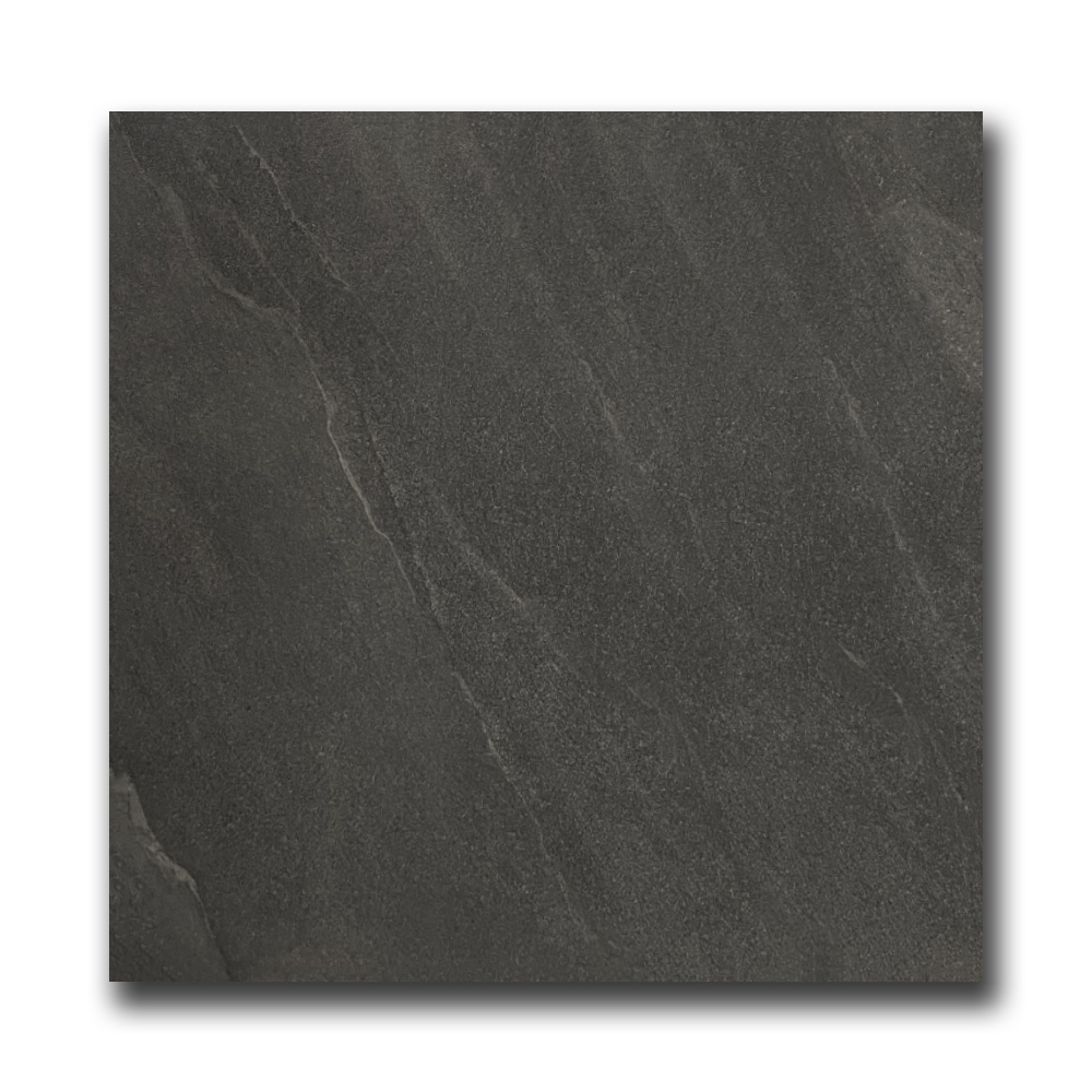 Vloertegel 60x60 cm natuursteenlook Vizenca Antraciet PS34