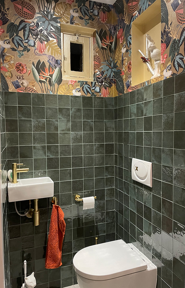 Toilet inspiratie met vintage tegels - RB Tegels Blog
