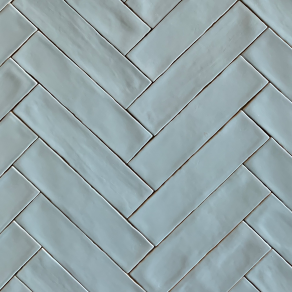 Visgraat tegels blauw