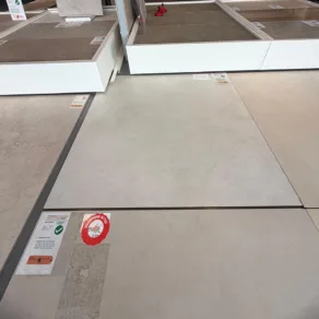 Vloertegel 120x120 cm Betonlook Hoop Wit Beige NAV70-2