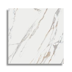 Vloertegel 120x120 cm Marmerlook Bahrein Goud R108. Ook leverbaar in diverse maten