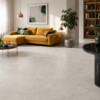 Vloertegel 120x120 cm Marmerlook Uniko Taupe grijs R10 NAV137 als woonkamertegels