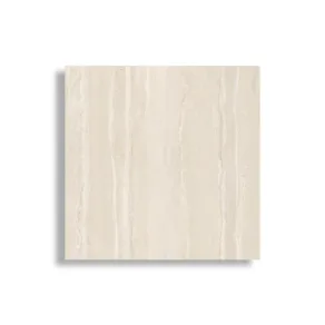 Vloertegel 120x120 cm Travertinlook Nuvola Licht Beige NAV126