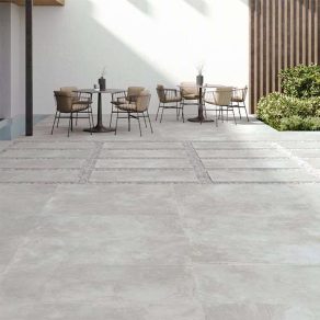 Vloertegel 120x120 cm betonlook Iwaki grijs N35